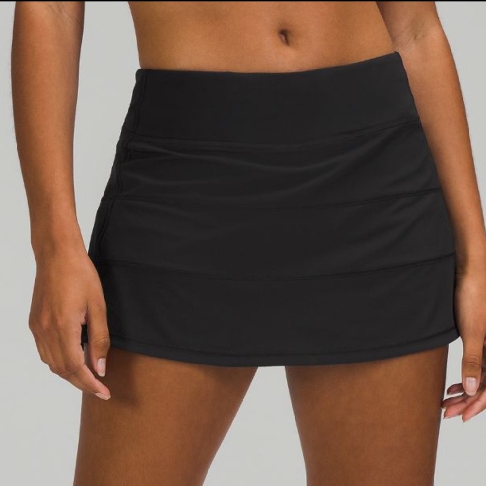 Lululemon pace rival skirt black 6
